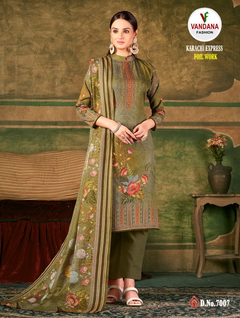 Vandana Karachi Express Soft Cotton Designer Exclusive Dress Material